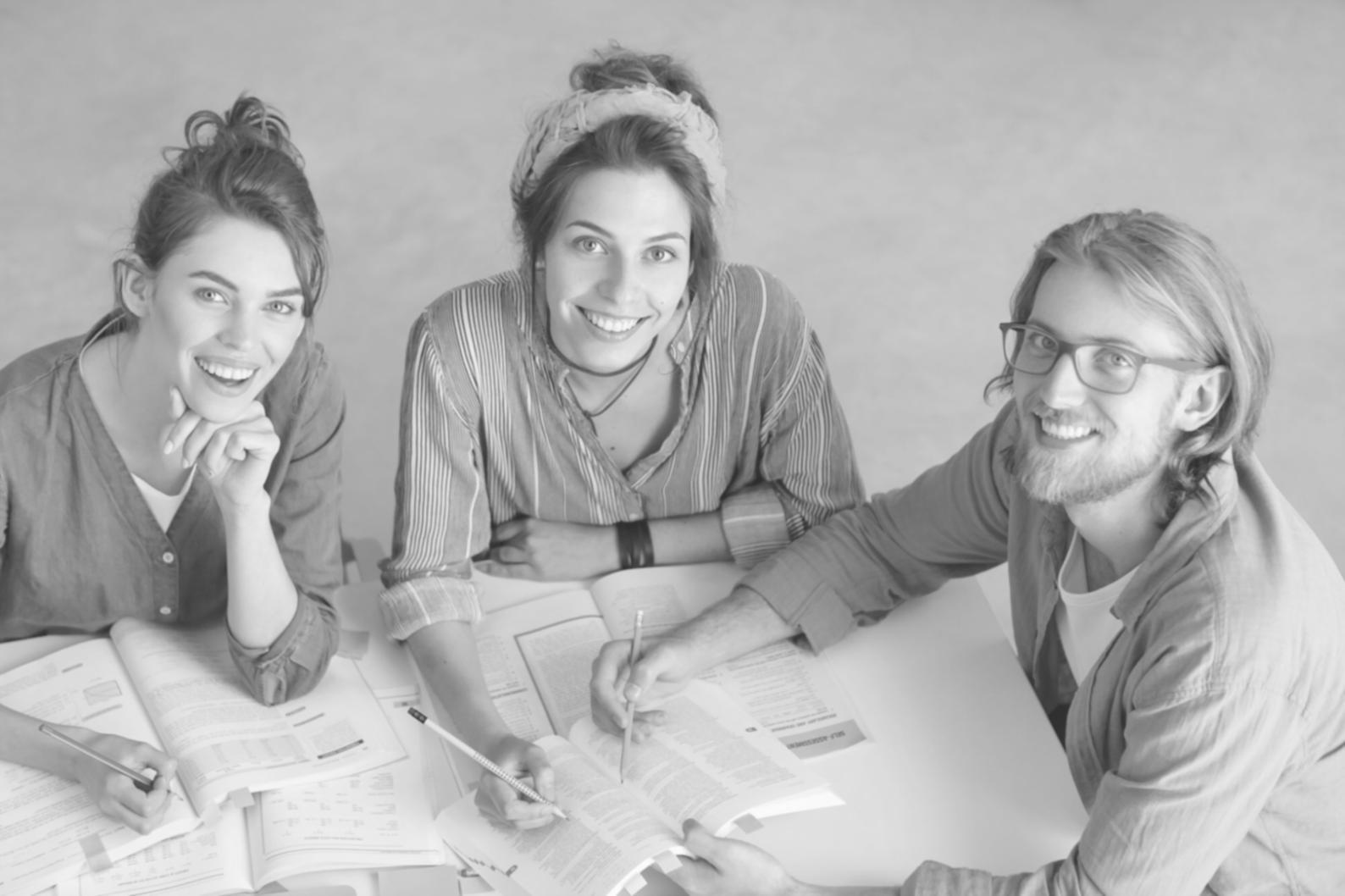 Business team reviewing financial statements and working capital metrics